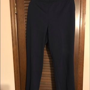 Chico’s Navy Weekend knit size 2 pull on pants.